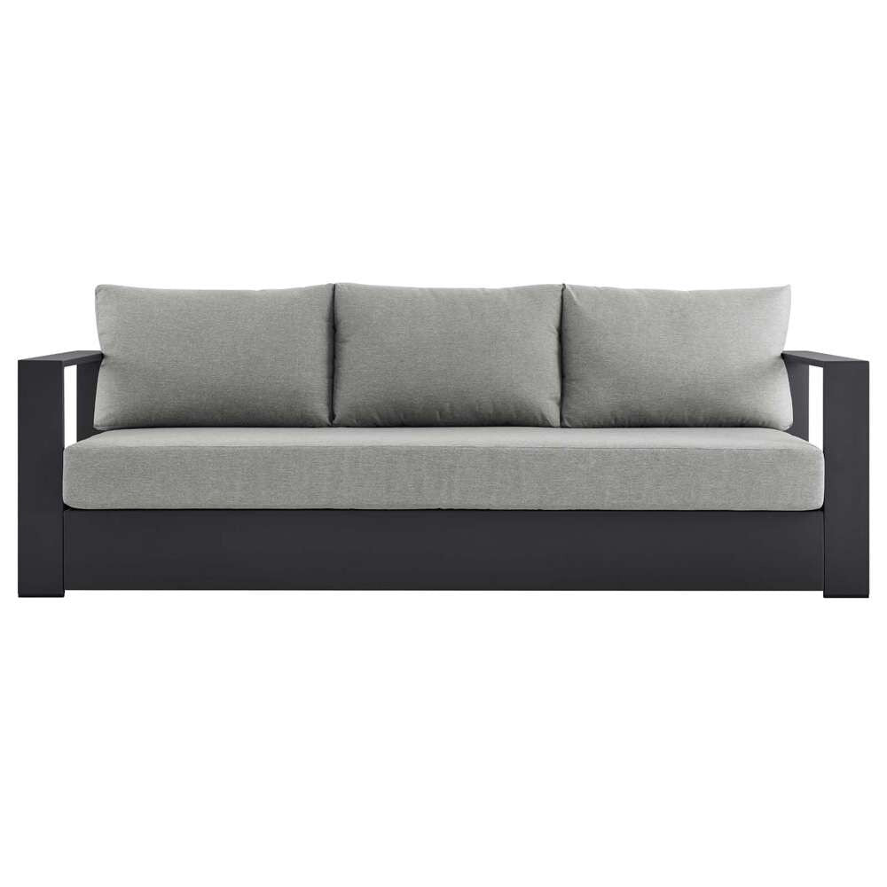 Modway - Tahoe Outdoor Patio Powder-Coated Aluminum Sofa - EEI-5676-GRY-GRY veiw 6