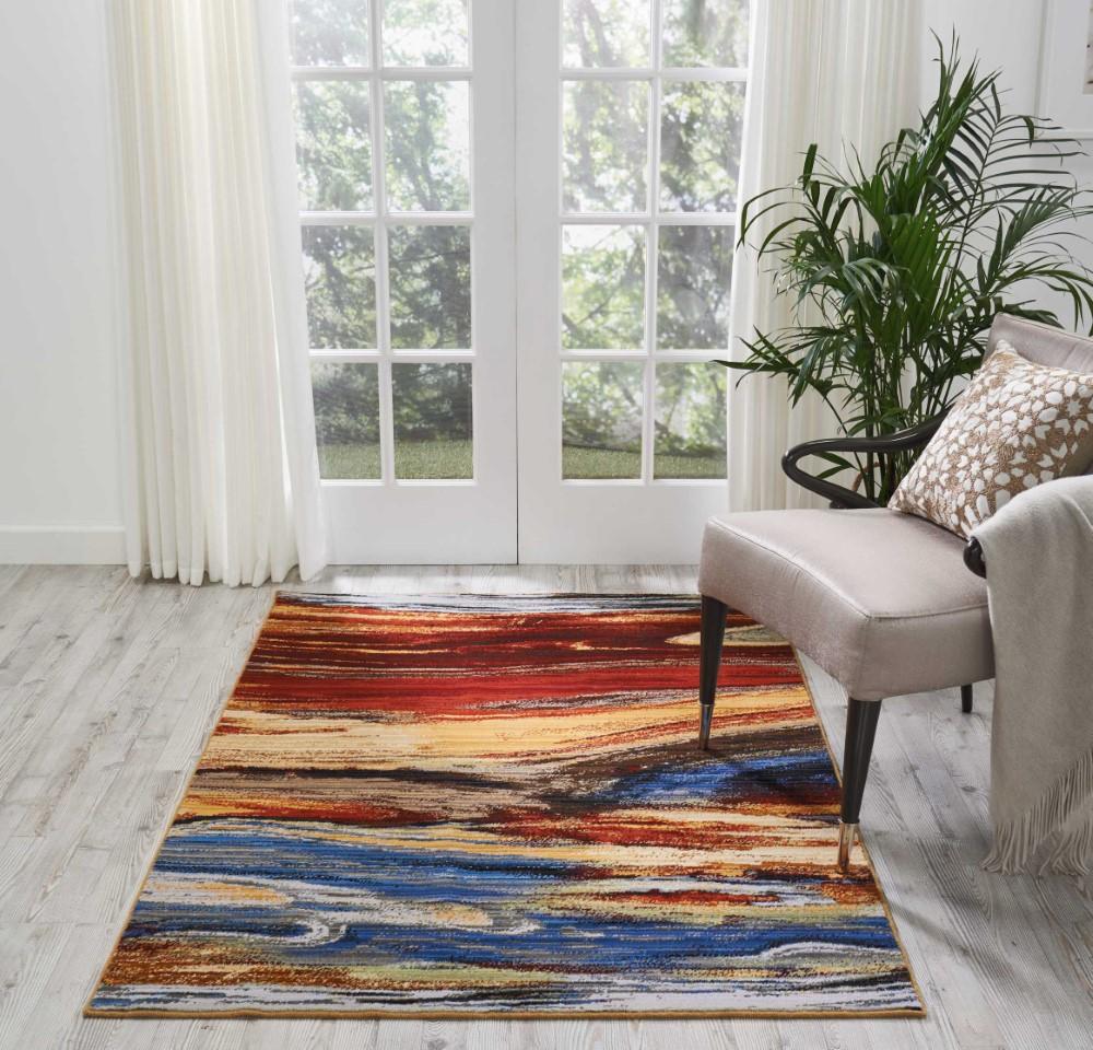 Nourison - Chroma CRM04 Multicolor 4x6 Area Rug - CRM04-99446378781_CLOSEOUT veiw 2