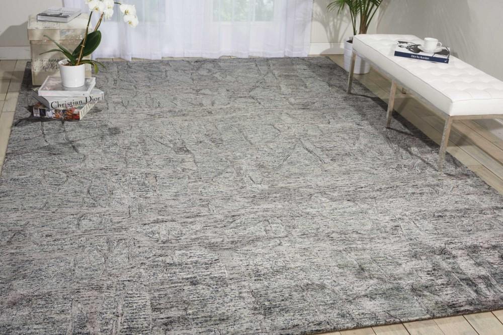 Nourison - Gemstone GEM03 Grey 86in x 116in Rug - GEM03-99446289728_CLOSEOUT veiw 2