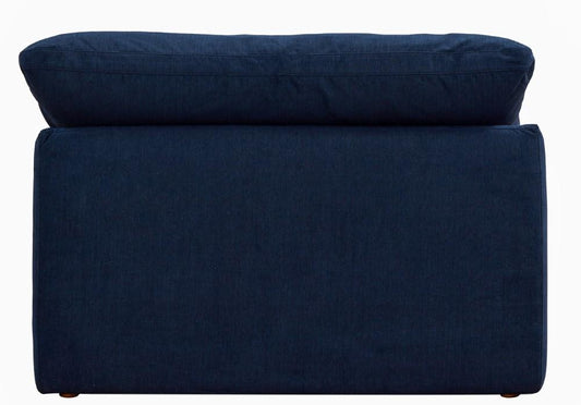 Sunset Trading - Contemporary Puff Collection Slipcover Only for 44in Square Modular Couch Armless Chair Navy Blue - SU-145837SC-391049 veiw 2