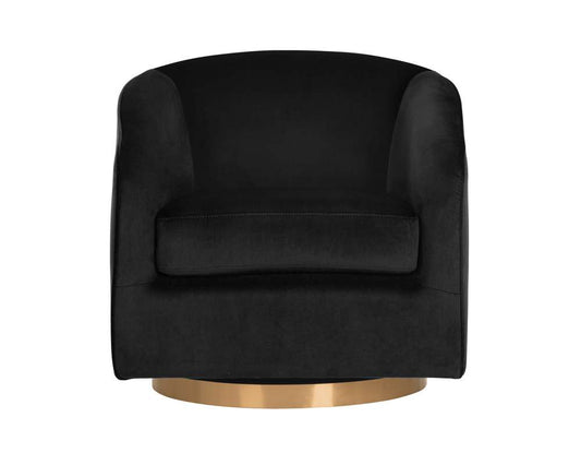Sunpan - Hazel Swivel Lounge Chair - Gold - Black Sky - 104003 veiw 2