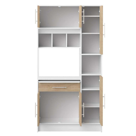 TEMAHOME - Louise Kitchen Pantry in White / Oak Color - X8070X2134A80 veiw 2