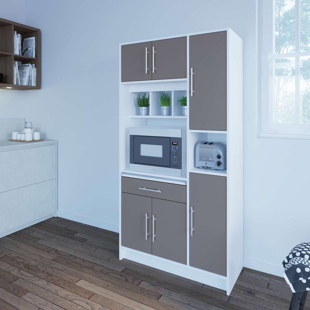 TEMAHOME - Louise Kitchen Pantry in White / Taupe - X8070X2191A80 veiw 6