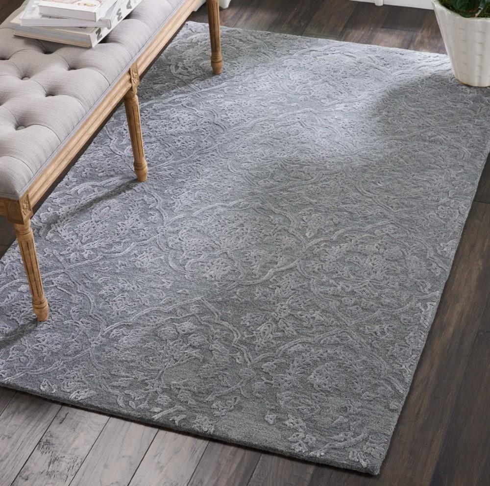 Nourison - Opaline OPA14 Grey 39in x 59in Area Rug - OPA14-99446143464_CLOSEOUT veiw 2