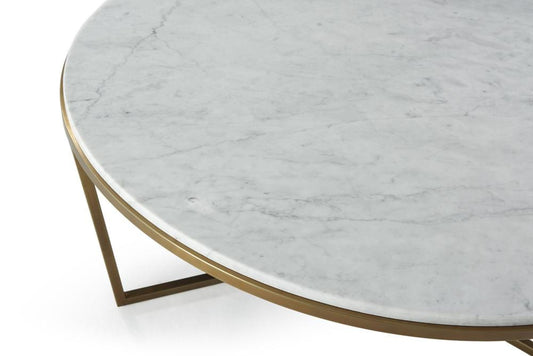 Theodore Alexander - TA Studio No. 4 Fisher Round Cocktail Table Marble - TAS51034-C096 veiw 2