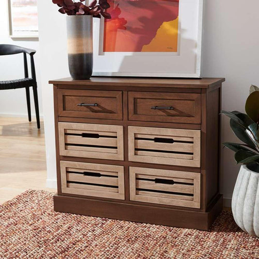 Safavieh - Briar 6Drw Storage Unit - Brown - Sand - STG5701D veiw 2