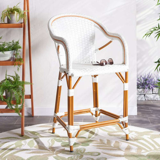 Safavieh - California Counter Stool W Arm - White - PAT7533C veiw 2