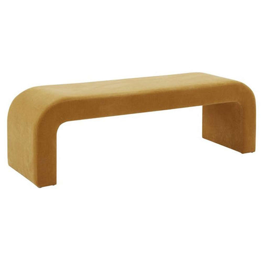 Safavieh - Caralynn Upholstered Bench - Butterscotch - SFV5027F veiw 2