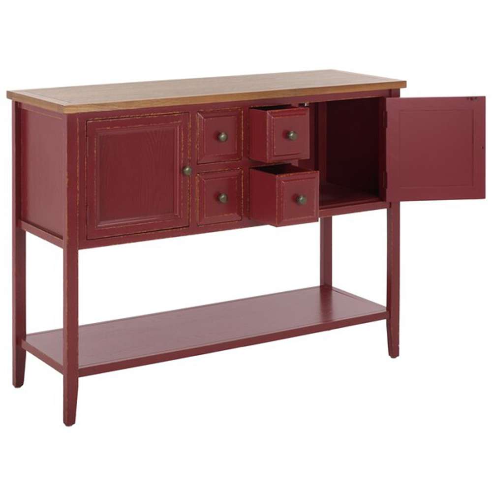 Safavieh - Charlotte Sideboard - Egyptian Red - Oak - AMH6517F veiw 4