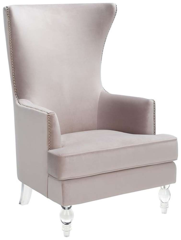 Safavieh - Geode Modern Wingback Chair - Pale Taupe - SFV4745C veiw 4