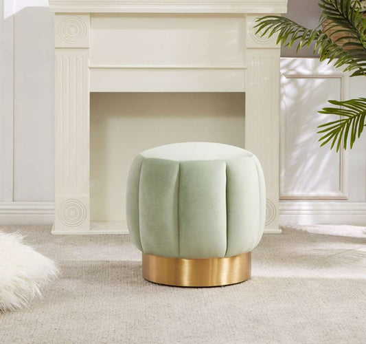 Safavieh - Maxine Channel Tufted Ottoman - Mint - SFV4707K veiw 2