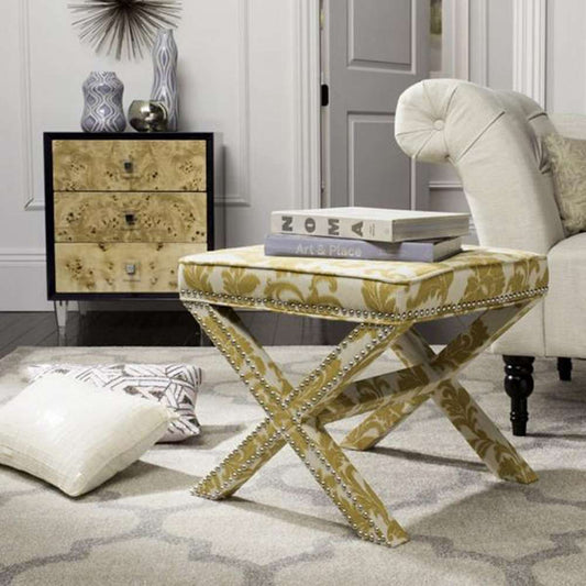 Safavieh - Palmer Ottoman - Maize - Beige - MCR4589M veiw 2