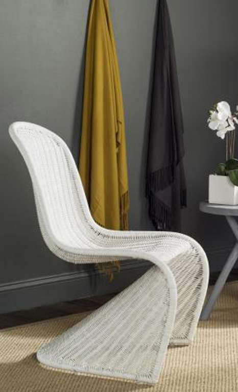 Safavieh - Tana Wicker Side Chair - White (Set of 2) - SEA8009C-SET2 veiw 1