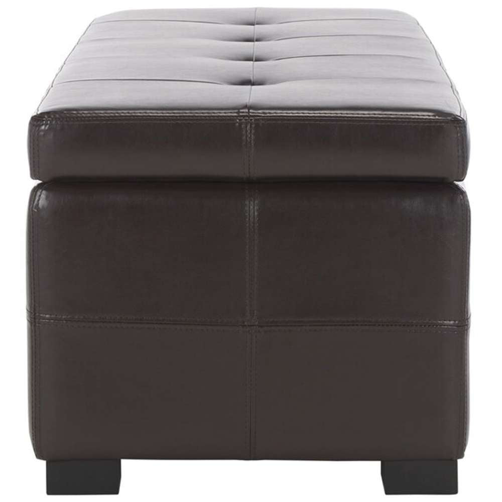 Safavieh - Maiden Lg Tufted Storage Bench - Brown - HUD8229A veiw 4