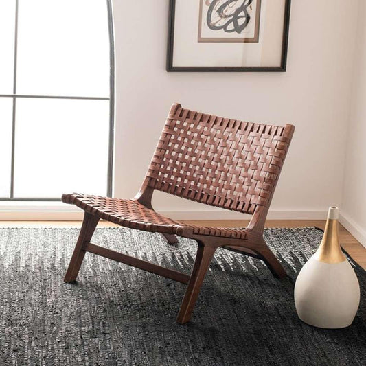 Safavieh - Luna Accent Chair - Cognac - Brown - ACH1002B veiw 2