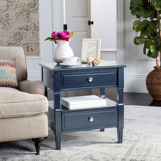 Safavieh - Jenson Side Table - Navy - FOX6277D veiw 2