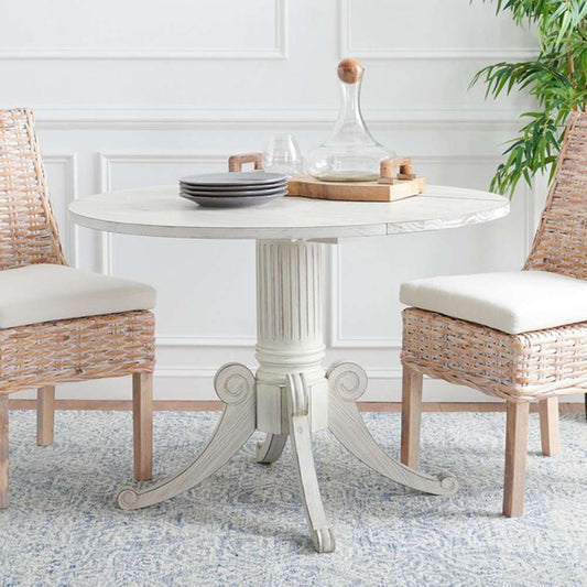 Safavieh - Forest Drop Leaf Dining Table - Antique White - DTB1000A veiw 2