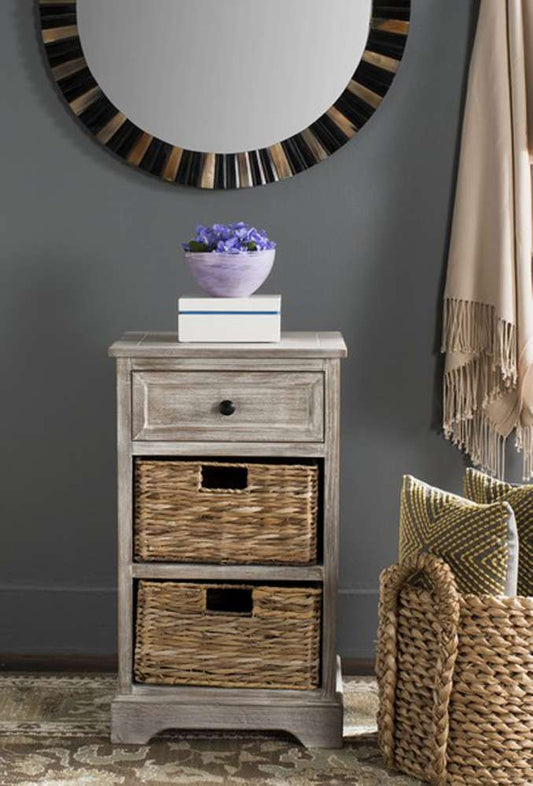 Safavieh - Carrie Side Table - White Washed - AMH5700G veiw 2