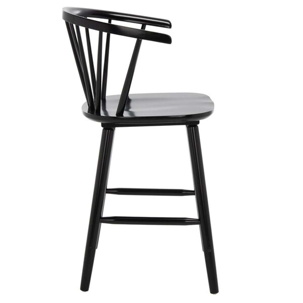 Safavieh - Blanchard Counter Stool - Black (Set of 2) - BST8506A-SET2 veiw 4