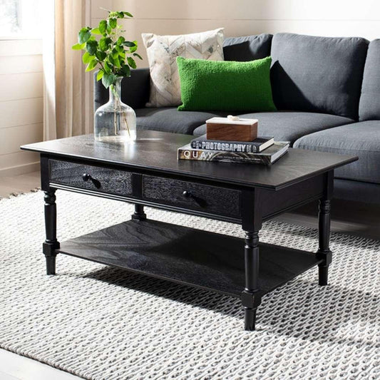 Safavieh - Boris Coffee Table - Distressed Black - AMH5706B veiw 2