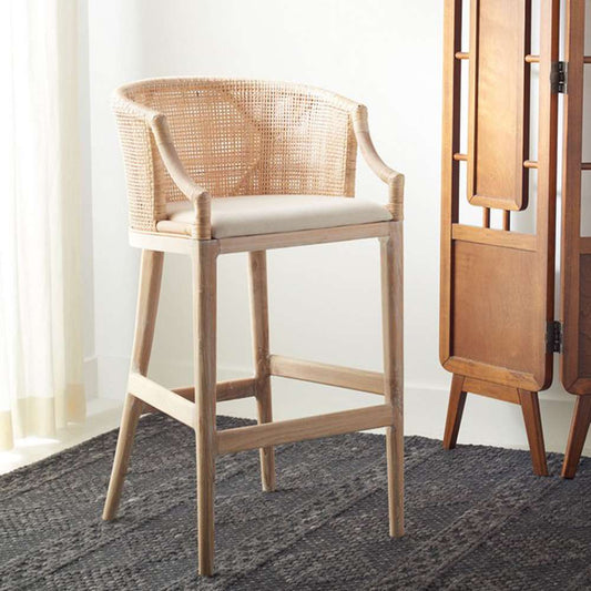 Safavieh - Brando Barstool - Natural - White - SEA4014C veiw 2