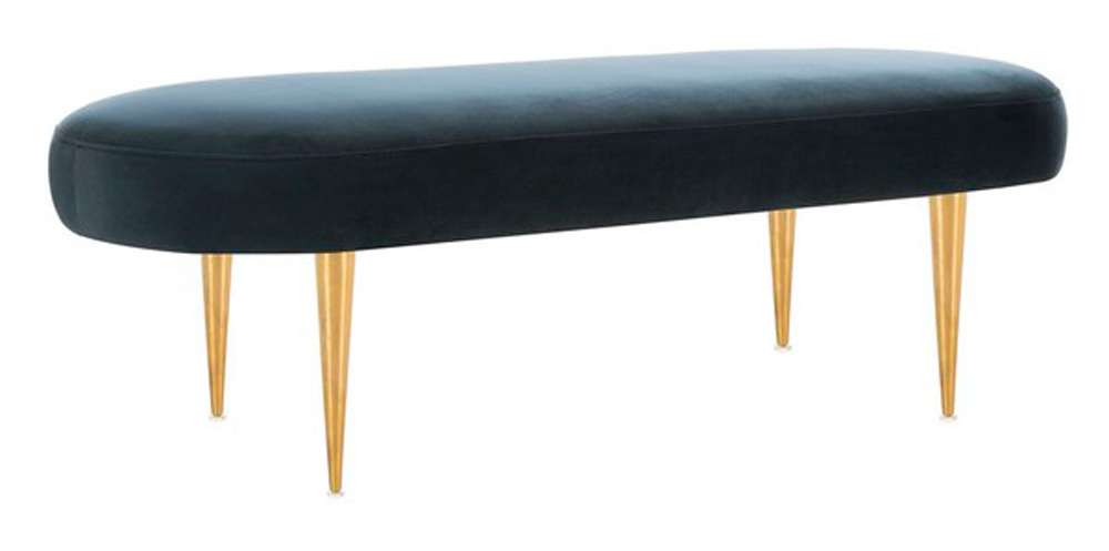Safavieh - Corinne Oval Bench - Navy - Gold - SFV4704B veiw 4