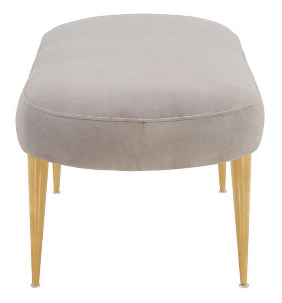 Safavieh - Corinne Oval Bench - Pale Taupe - Gold - SFV4704D veiw 4