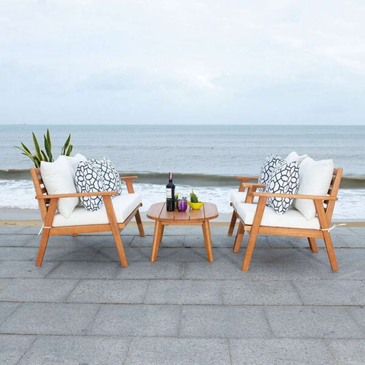 Safavieh - Deacon 4 Pc Living Set - Natural - Bge + Mosaic P - PAT7050C veiw 2