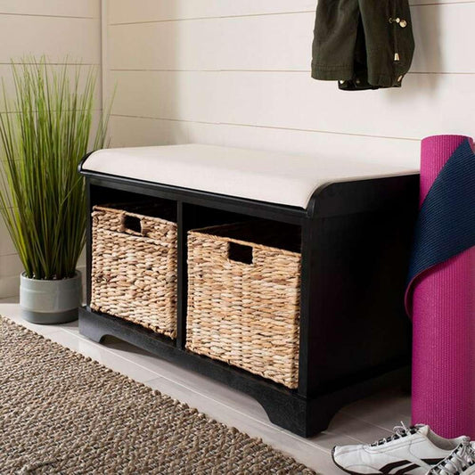 Safavieh - Freddy Storage Bench - Black - AMH5736B veiw 2