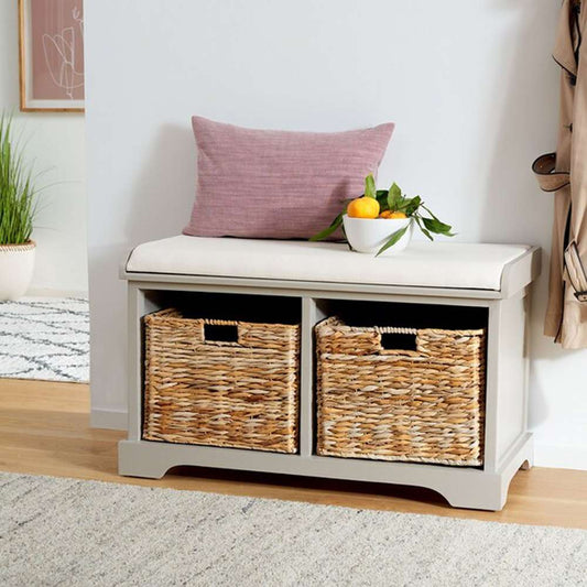 Safavieh - Freddy Storage Bench - Vintage Grey - AMH5736F veiw 2