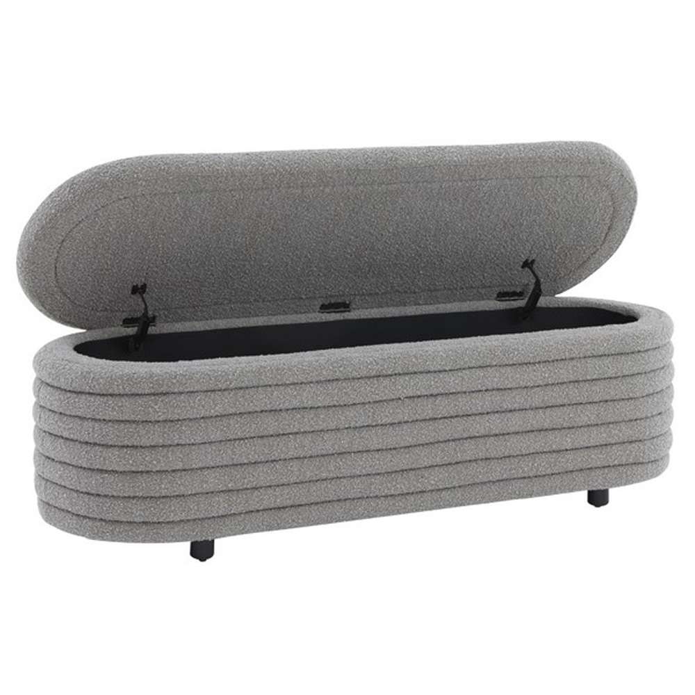 Safavieh - Jaymie Storage Bench - Dark Grey - Black - SFV5040D veiw 3