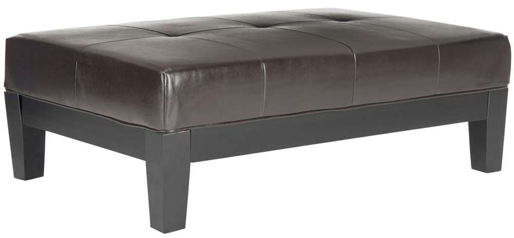 Safavieh - Jordan Cocktail Ottoman - Brown - HUD4066A veiw 3