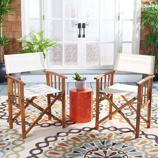 Safavieh - Laguna Director Chair - Natural - Beige (Set of 2) - PAT7004F-SET2 veiw 2