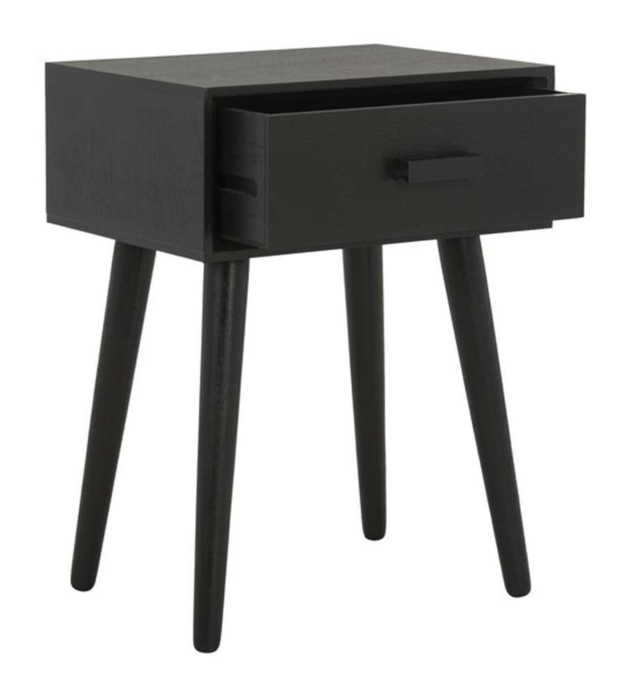 Safavieh - Lyle One Drawer Side Table - Black - ACC5702D veiw 4