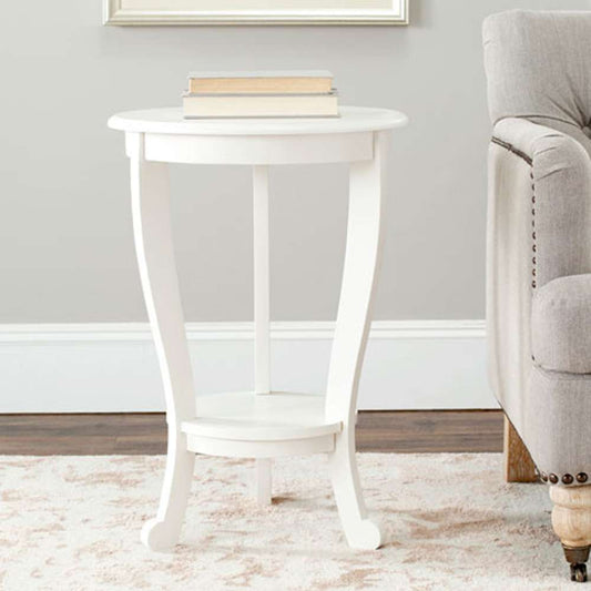 Safavieh - Mary Pedestal Table - Distressed Cream - AMH5711C veiw 2