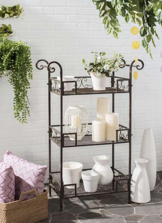 Safavieh - Noreen 3 Tier Shelf - Rustic Brown - PAT5006B veiw 2