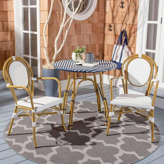 Safavieh - Rosen Arm Chair - White (Set of 2) - PAT4014D-SET2 veiw 2