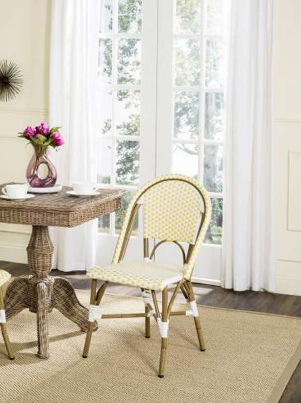 Safavieh - Salcha Side Chair - Yellow - White (Set of 2) - FOX5210D-SET2 veiw 1