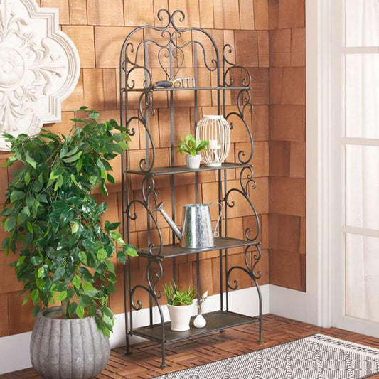 Safavieh - Tyrique 4 Tier Shelf Unit - Black Rust - PAT5033E veiw 2