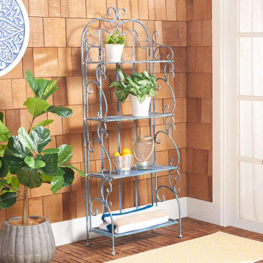 Safavieh - Tyrique 4 Tier Shelf Unit - Mossy Blue - PAT5033C veiw 2