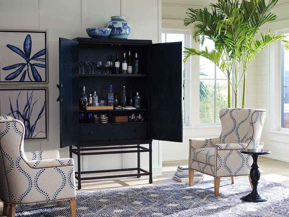 Barclay Butera - Jade Bar/Chest On Stand Dark Blue - 01-0922-976C veiw 3