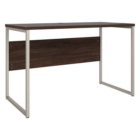 Bush Furniture - Hybrid 48W x 24D Computer Table Desk with Metal Legs in Black Walnut - HYD148BW veiw 2