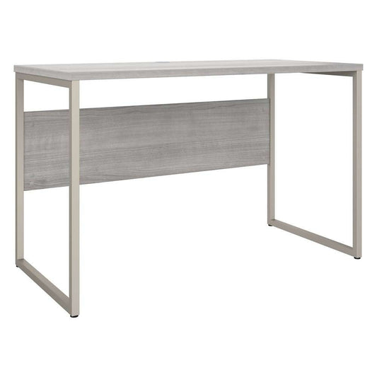 Bush Furniture - Hybrid 48W x 24D Computer Table Desk with Metal Legs in Platinum Gray - HYD148PG veiw 2