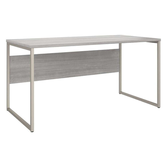 Bush Furniture - Hybrid 60W x 30D Computer Table Desk with Metal Legs in Platinum Gray - HYD360PG veiw 2