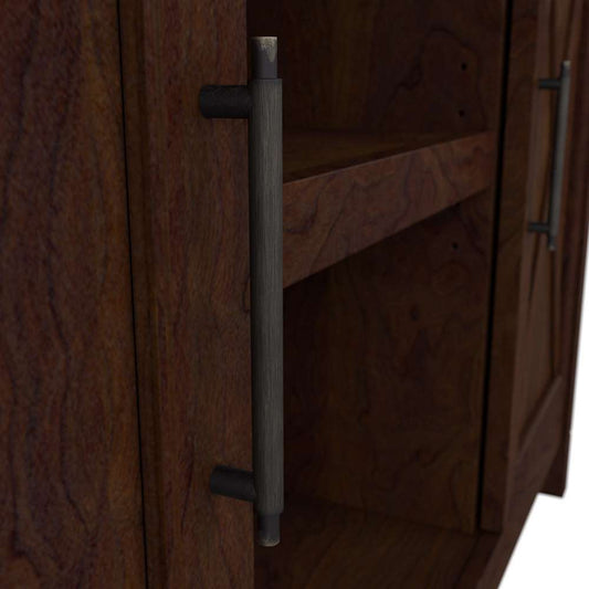 Bush Furniture - Key West Accent Cabinet with Doors in Bing Cherry - KWS146BC-03 veiw 2