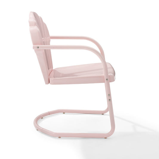 Crosley Furniture - Tulip 2 Piece Outdoor Chair Set Pink - CO1029-PI veiw 2