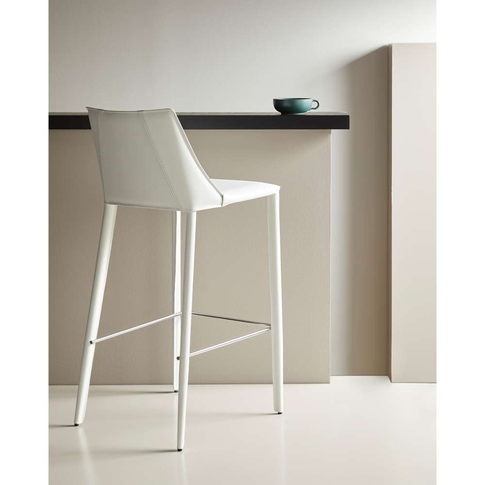 Euro Style - Kalle Bar Stool in White - 30918-WHT-MP1 veiw 6