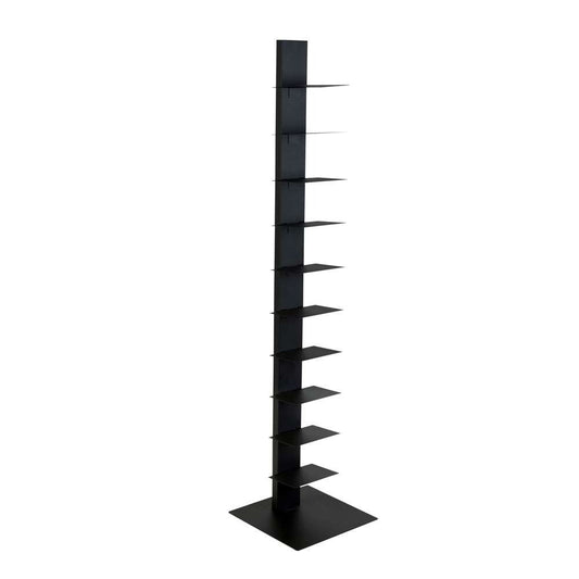 Euro Style - Sapiens 60in Bookcase/Shelf/Shelving Tower in Anthracite - 94200ANTH-KIT veiw 2