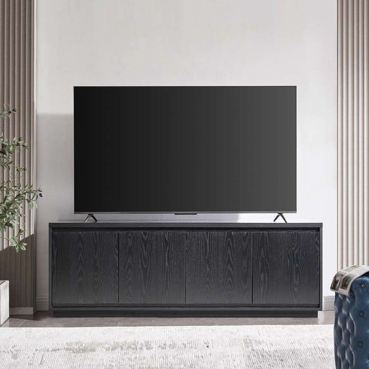 Hudson & Canal - Presque Rectangular TV Stand for TVs up to 75in in Black Grain - TV1854 veiw 2