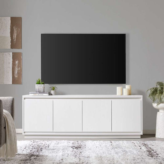 Hudson & Canal - Presque Rectangular TV Stand for TVs up to 75in in White - TV1856 veiw 2